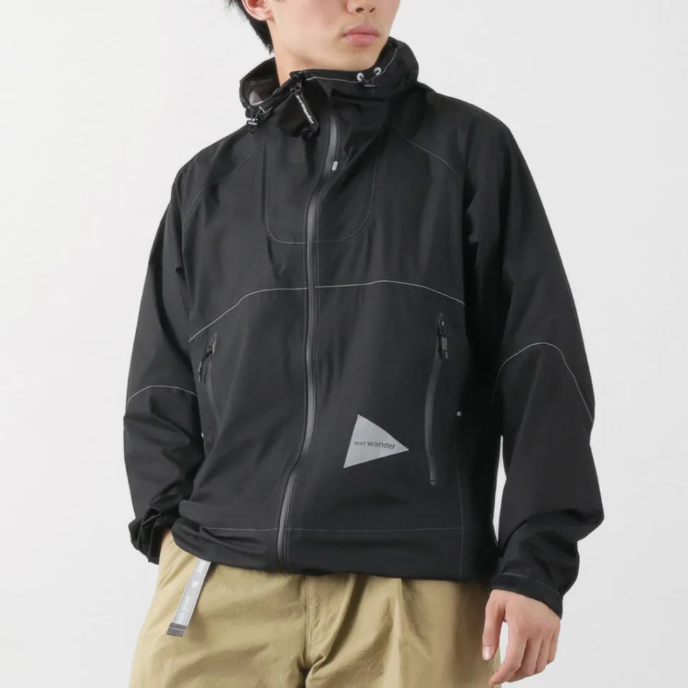 AND WANDER / 3 Layer Ultralight Rain Jacket