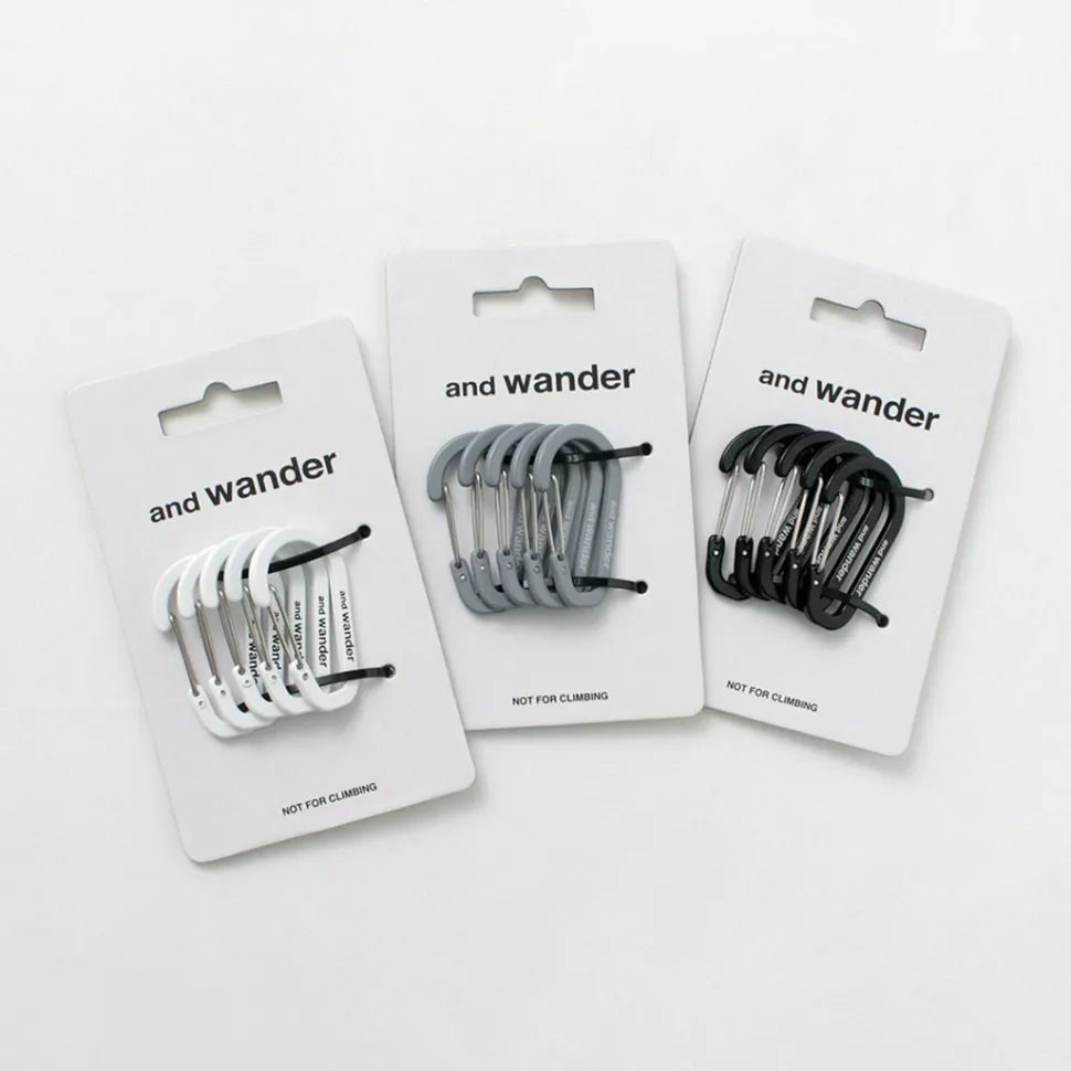 AND WANDER / Mini carabiner set