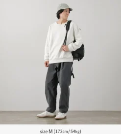 AND WANDER / Nylon Chino Tucked Tapered Pants