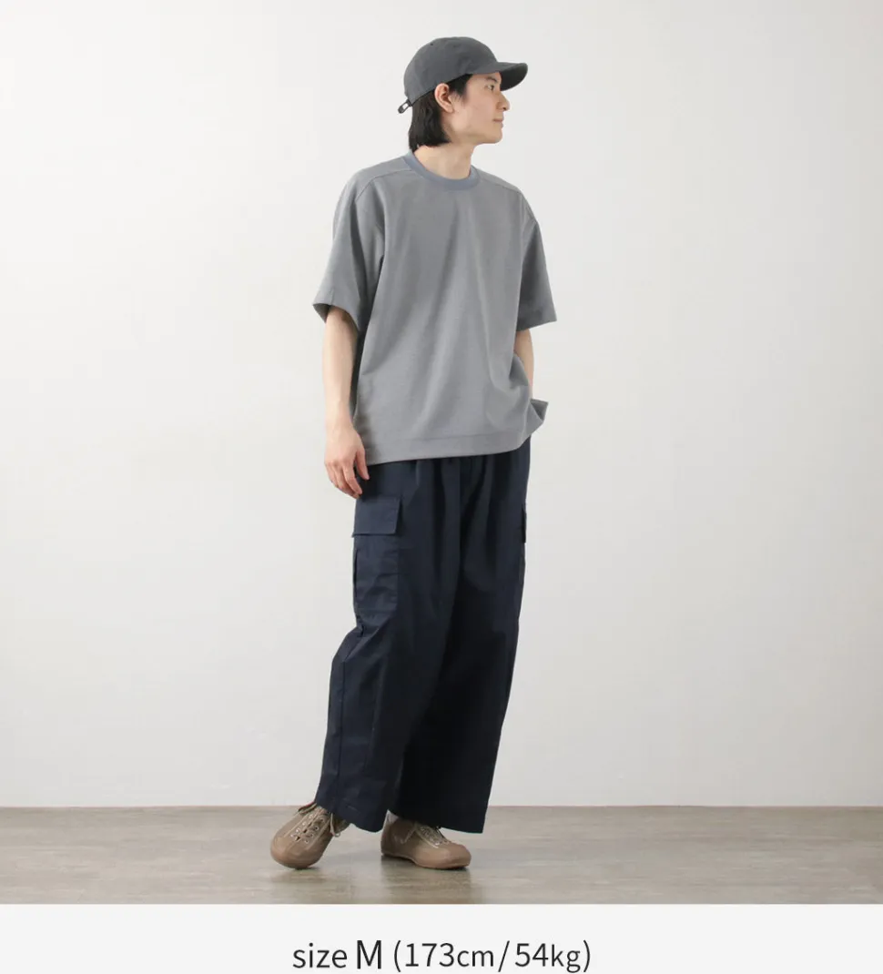 AND WANDER / UV-cut dry short sleeve t-shirt