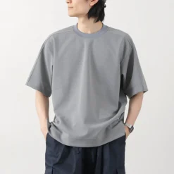 AND WANDER / UV-cut dry short sleeve t-shirt