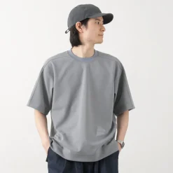 AND WANDER / UV-cut dry short sleeve t-shirt