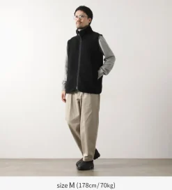 AXESQUIN / Wool Boa Vest