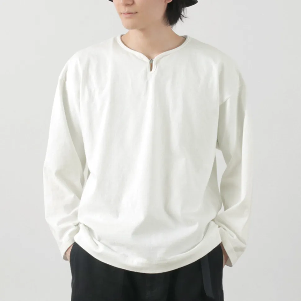 BARNS / Big Cozun knitiing Concho Long Sleeve T-Shirt