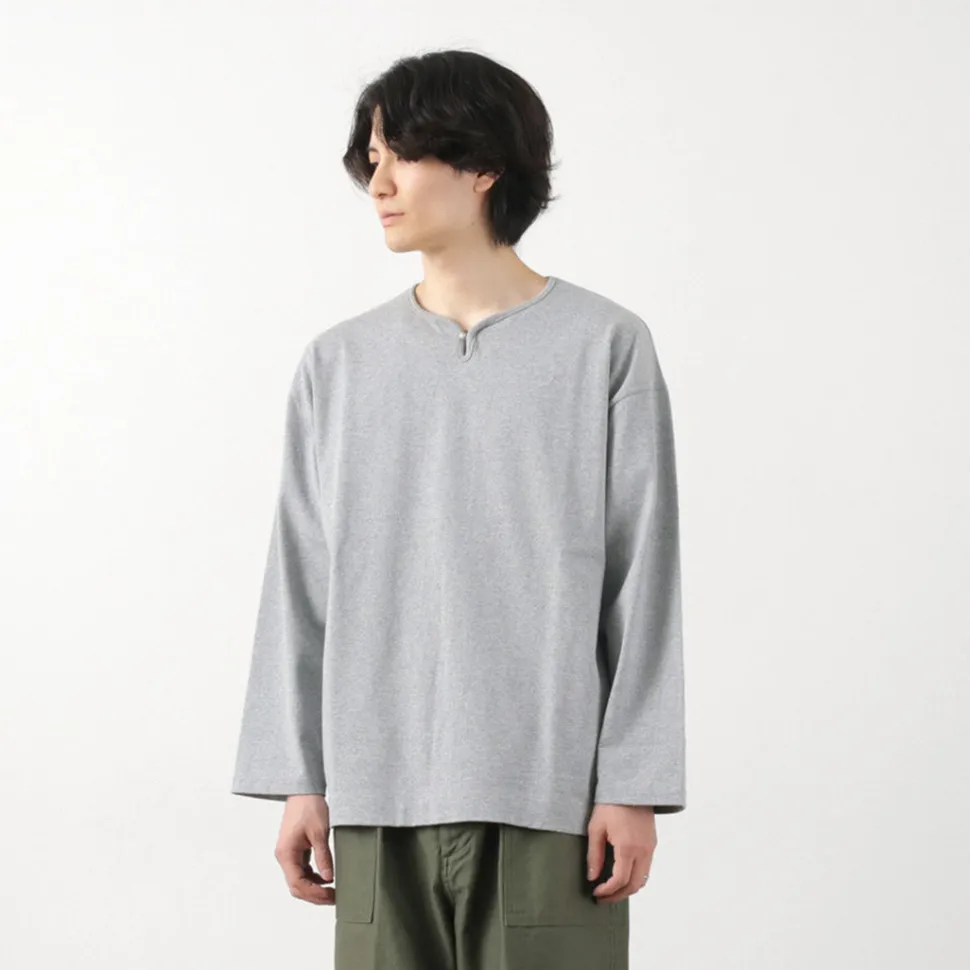 BARNS / Big Cozun knitiing Concho Long Sleeve T-Shirt