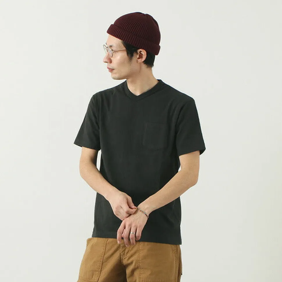 BARNS / BR-1101 Hanging jersey S/S V-neck