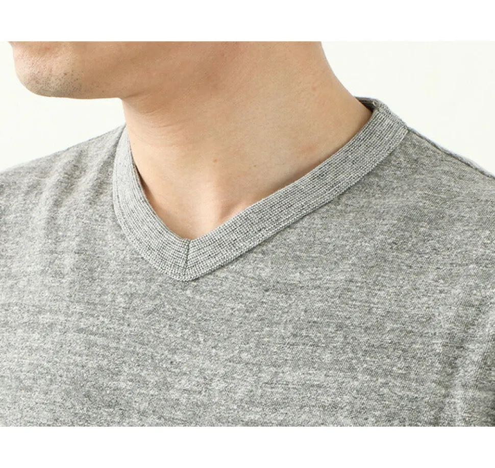 BARNS / BR-1101 Hanging jersey S/S V-neck
