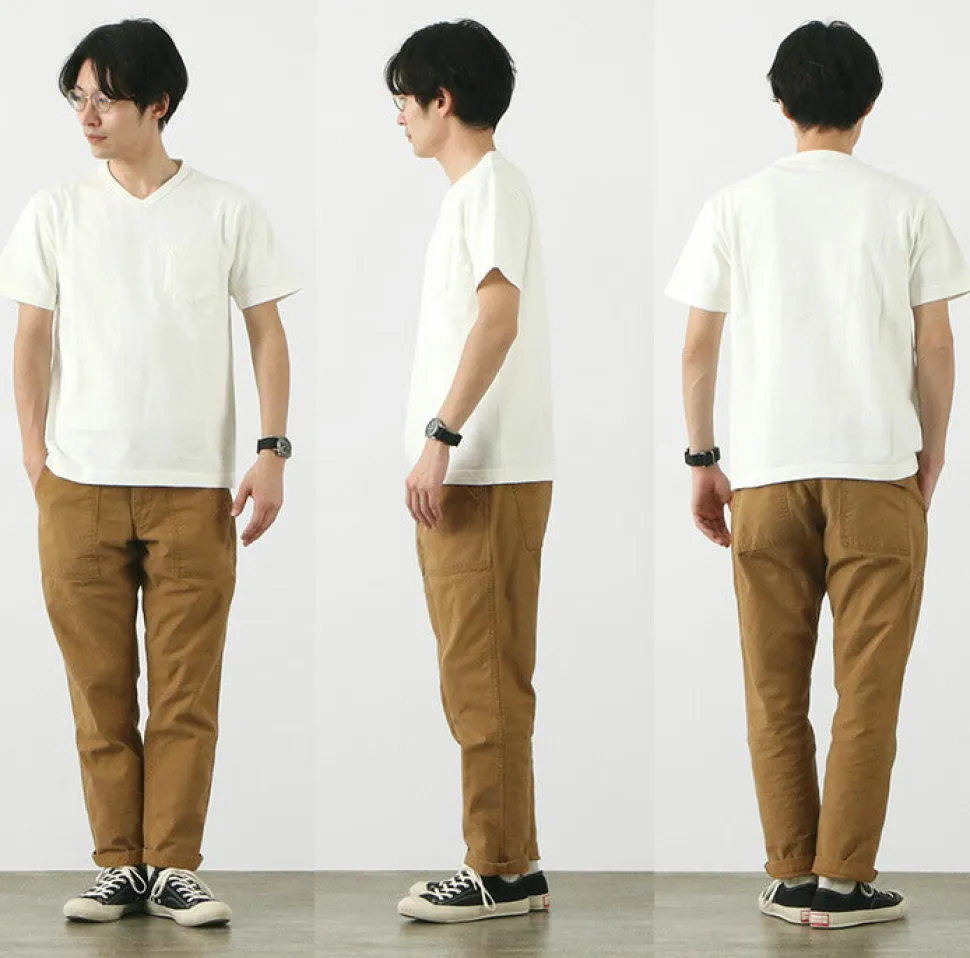 BARNS / BR-1101 Hanging jersey S/S V-neck