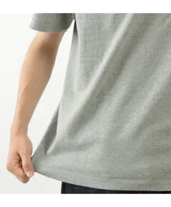 BARNS / Cozun knitted vintage gusset short sleeve crew neck T-shirt