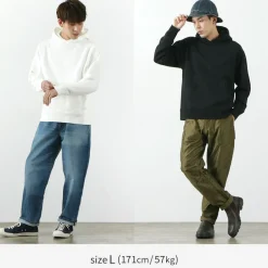 BARNS / Hanging Knit Wide Hoodie
