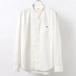 BARNS / Ox Band Collar Shirt