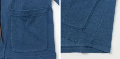 BARNS / Relaxed Fit Indigo Cardigan