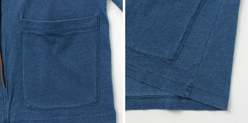 BARNS / Relaxed Fit Indigo Cardigan