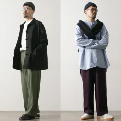 BASISBROEK / MOREMO Wide Pants High Count Flannel