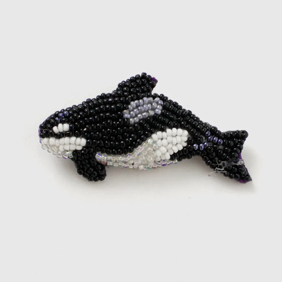 BEADED ACCESSORIES / Beaded pin badge S