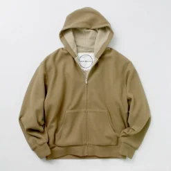 BURLAP OUTFITTER / Grid Fleece Lined Zip Hoodie