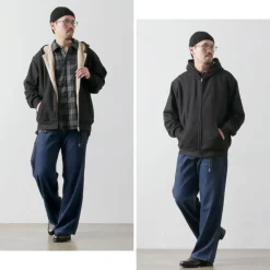 BURLAP OUTFITTER / Grid Fleece Lined Zip Hoodie