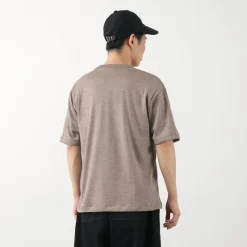 BURLAP OUTFITTER / Short Sleeve Merino Wool Pocket T-Shirt