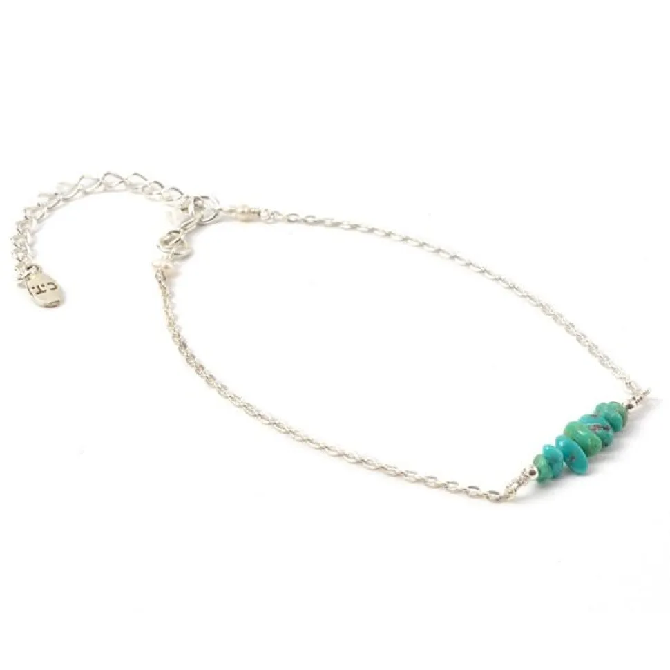 CHALISA T.. / Chips Turquoise Silver Chain 2 Way Jewellery