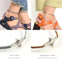 CHALISA T.. / Eagle Notching Cord Anklet