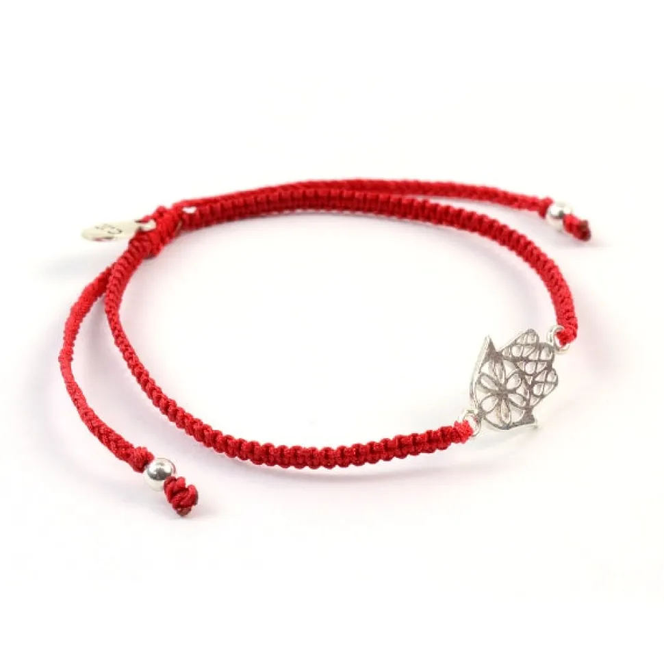 CHALISA T.. / Hamsa Hand Knotted Cord Bracelet