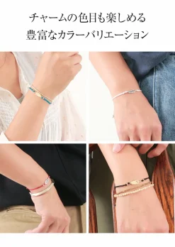 CHALISA T.. / Mini Feather Notched Cord Bracelet