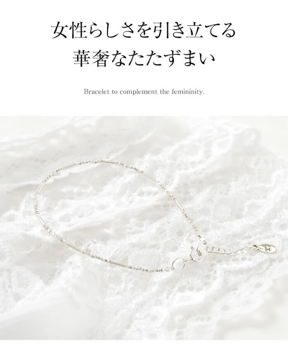 CHALISA T.. / Multi-cut Karen silver beads & tube beads / bracelet