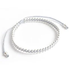 CHALISA T.. / Silver Ball Beads Duo Bracelet