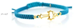 CHALISA T.. / Silver cross notched cord bracelet