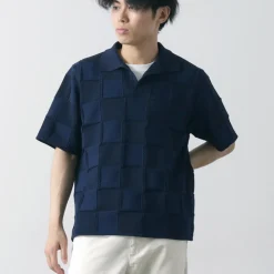COOHEM / Links Check Knit Pullover
