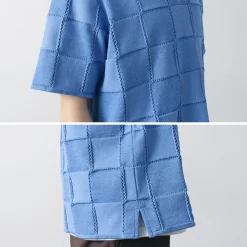 COOHEM / Links Check Knit Pullover