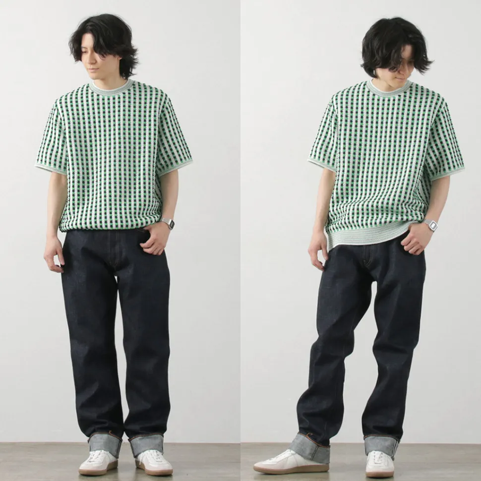 COOHEM / Retro Wave Knit Pullover