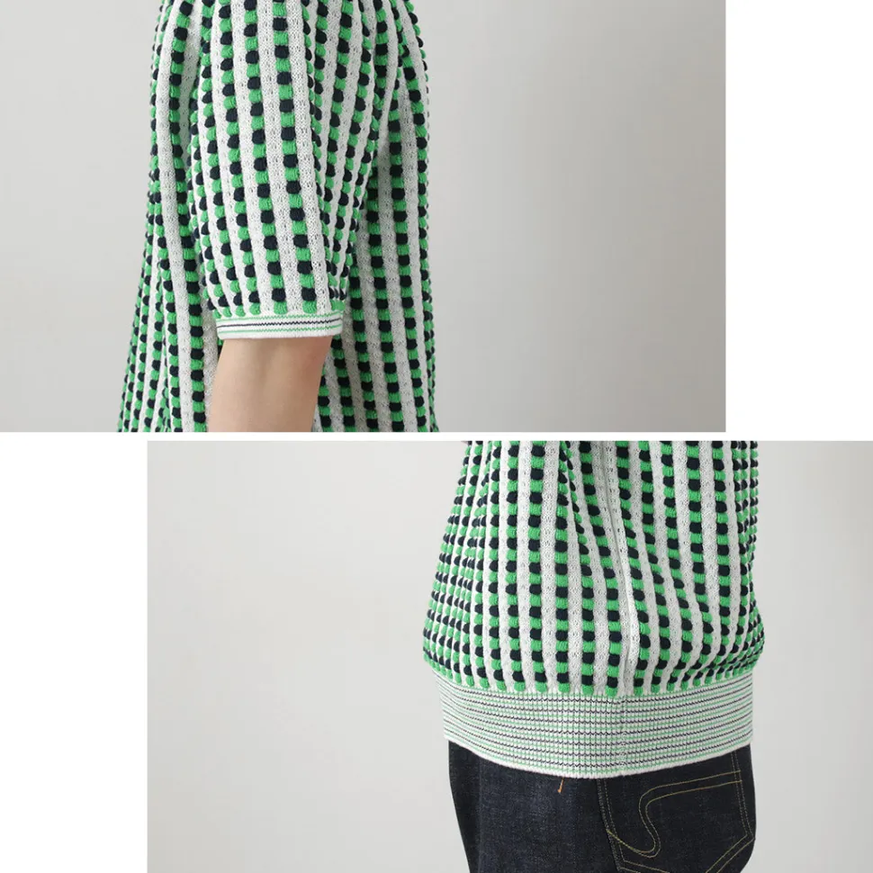 COOHEM / Retro Wave Knit Pullover
