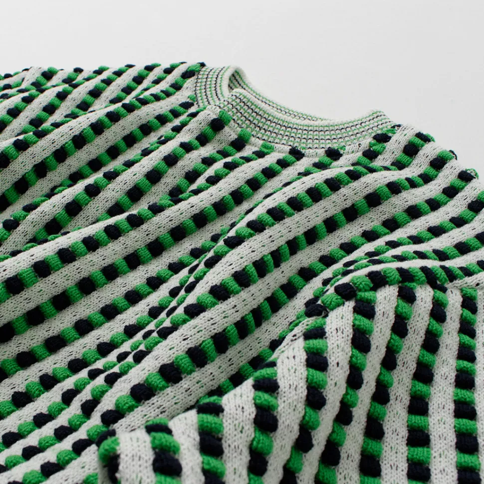 COOHEM / Retro Wave Knit Pullover