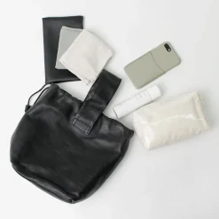 CREED / Drawstring Tote Cowhide Leather
