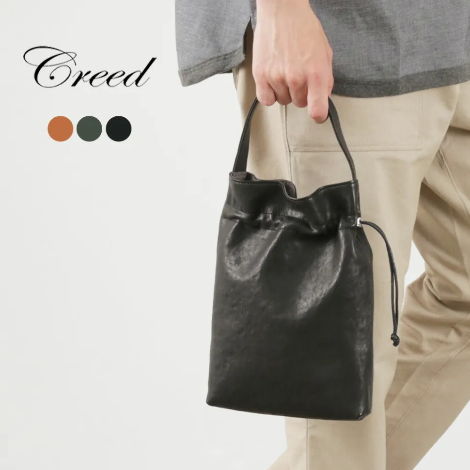 CREED / Drawstring Tote Horse Leather