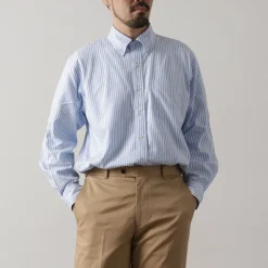 D.C.WHITE / Ivy Stripe Button Down Shirt