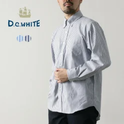 D.C.WHITE / Ivy Stripe Button Down Shirt