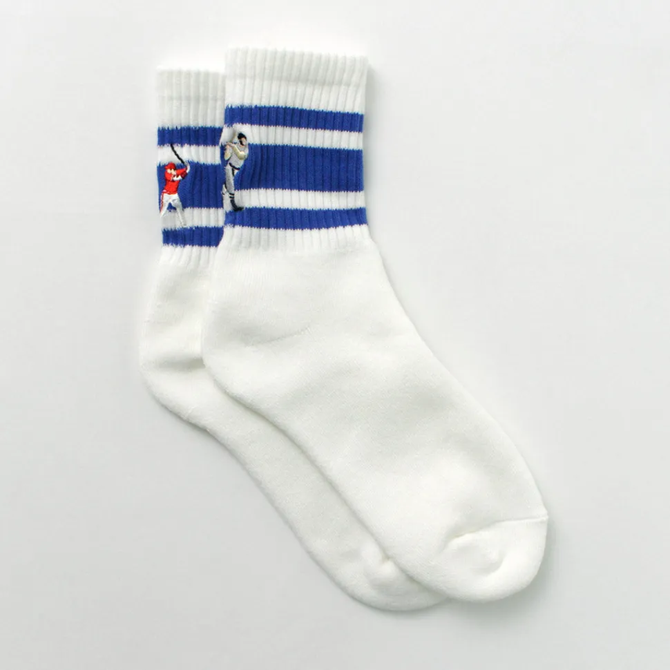 DECKA QUALITY SOCKS / Embroidered Skater Socks
