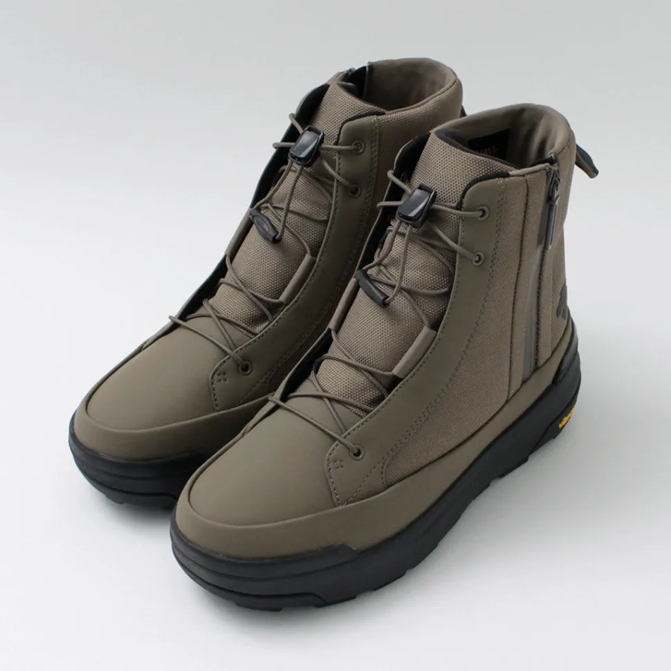 DESCENTE / High Cut Side Zip Lace Up Boots