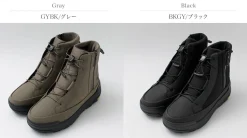 DESCENTE / High Cut Side Zip Lace Up Boots