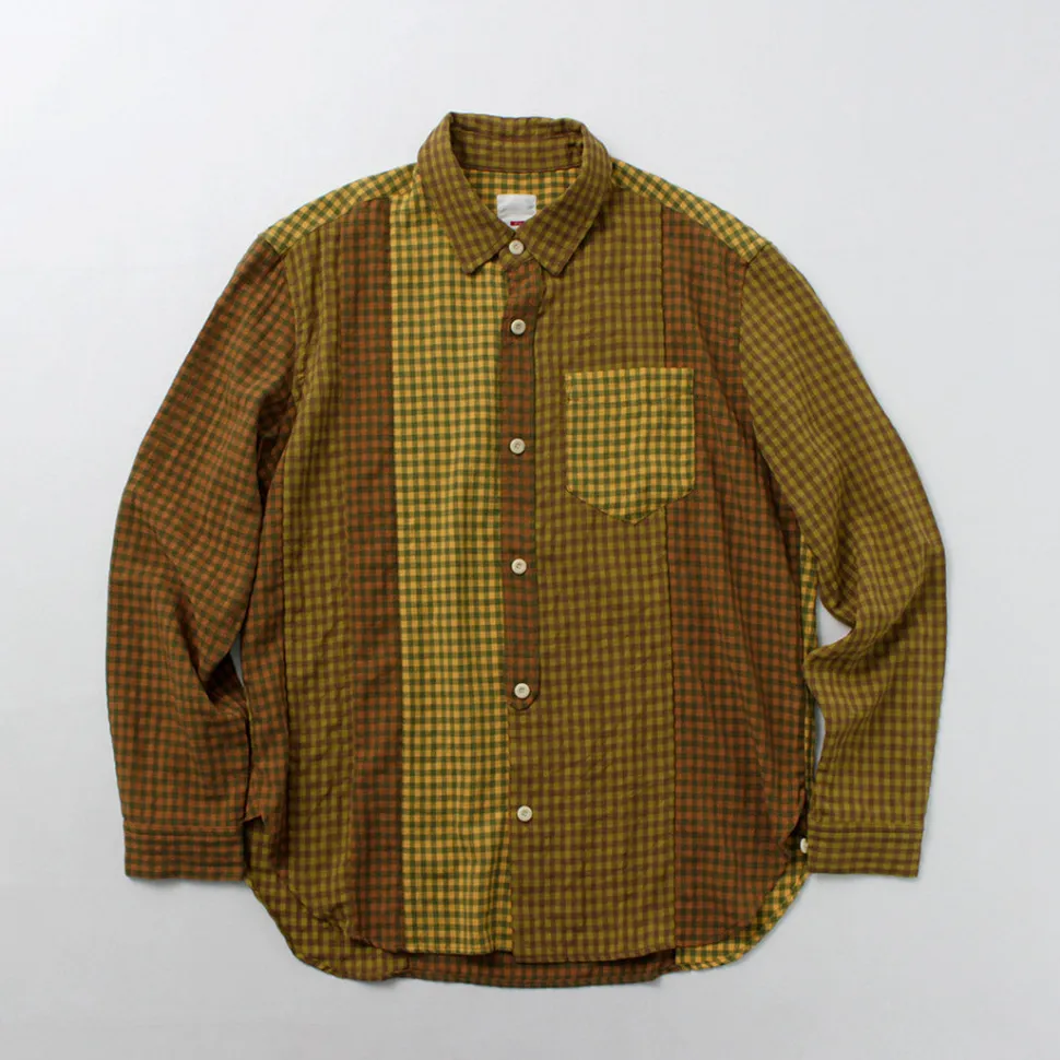DIP/DZT / Checked combination shirt