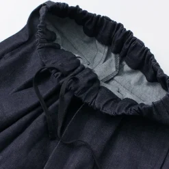 FLISTFIA / Denim Wide Tuck Trousers
