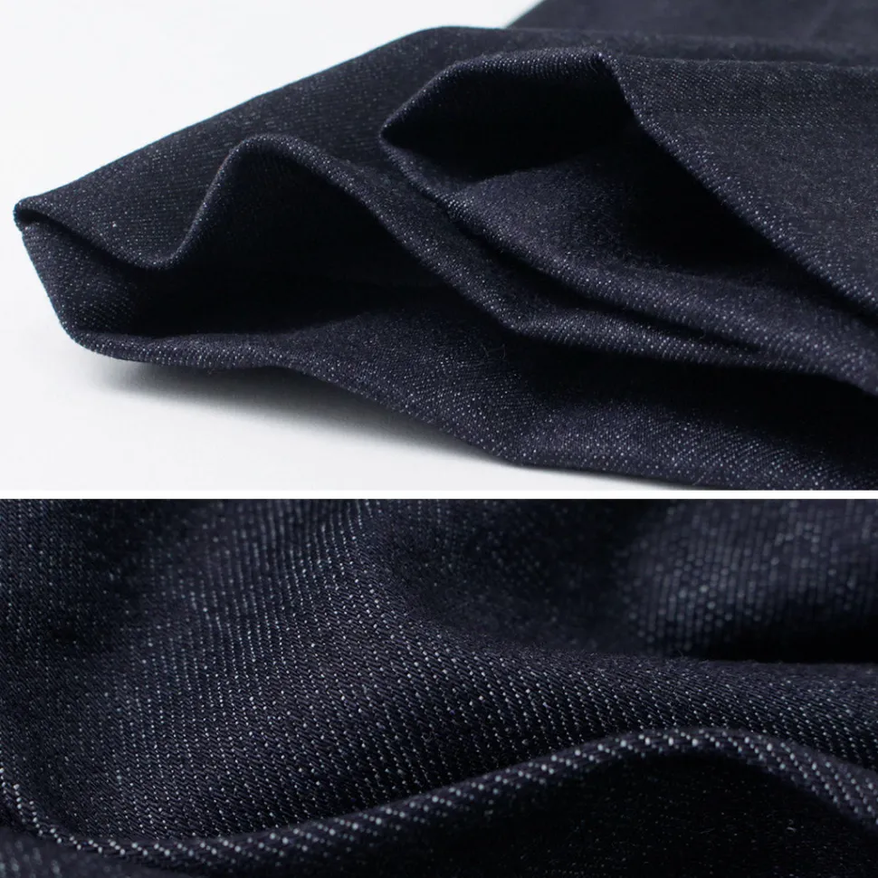 FLISTFIA / Denim Wide Tuck Trousers