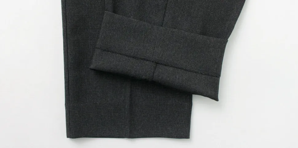 FLISTFIA / Wool-like Tuck Wide Trouesrs