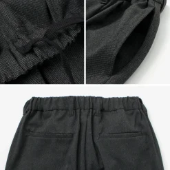 FLISTFIA / Wool-like Tuck Wide Trouesrs
