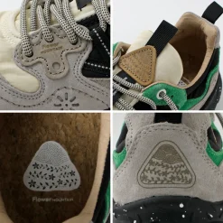 FLOWER MOUNTAIN / Yamano Three Pig Suede and Nylon Sneakers