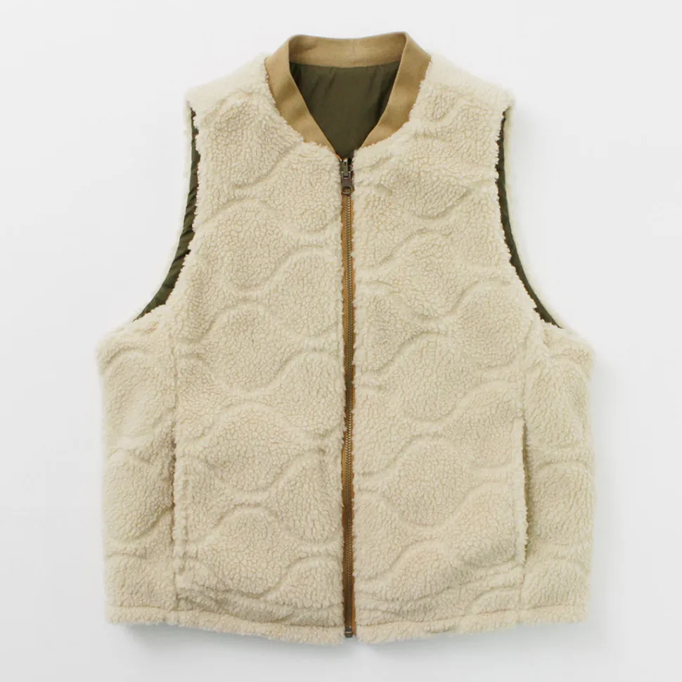 FNOR / Quilted Sheepskin Boa MIL Vest