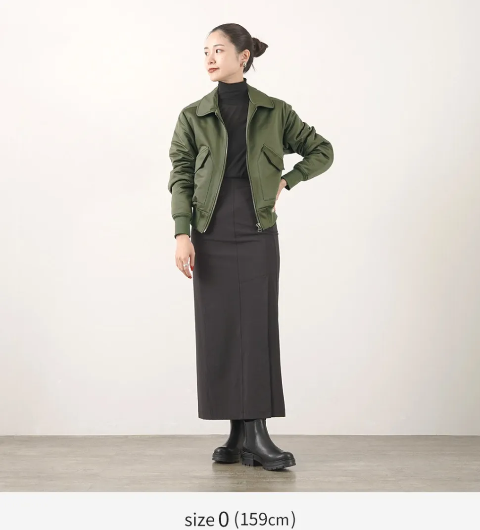 FNOR / Slight Satin Pair Away Flight Jacket