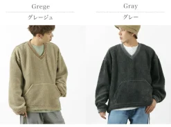 FNOR / V-Neck Boa Pullover